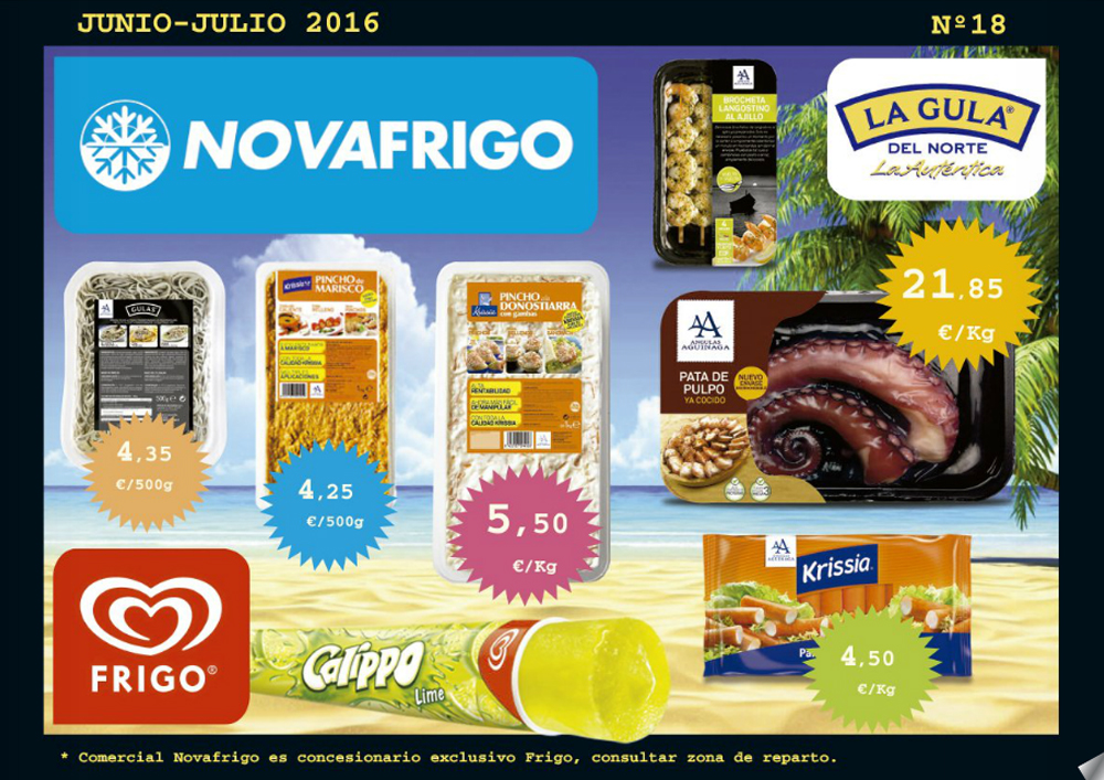 Catálogo comercial Novafrigo julio-agosto 2016