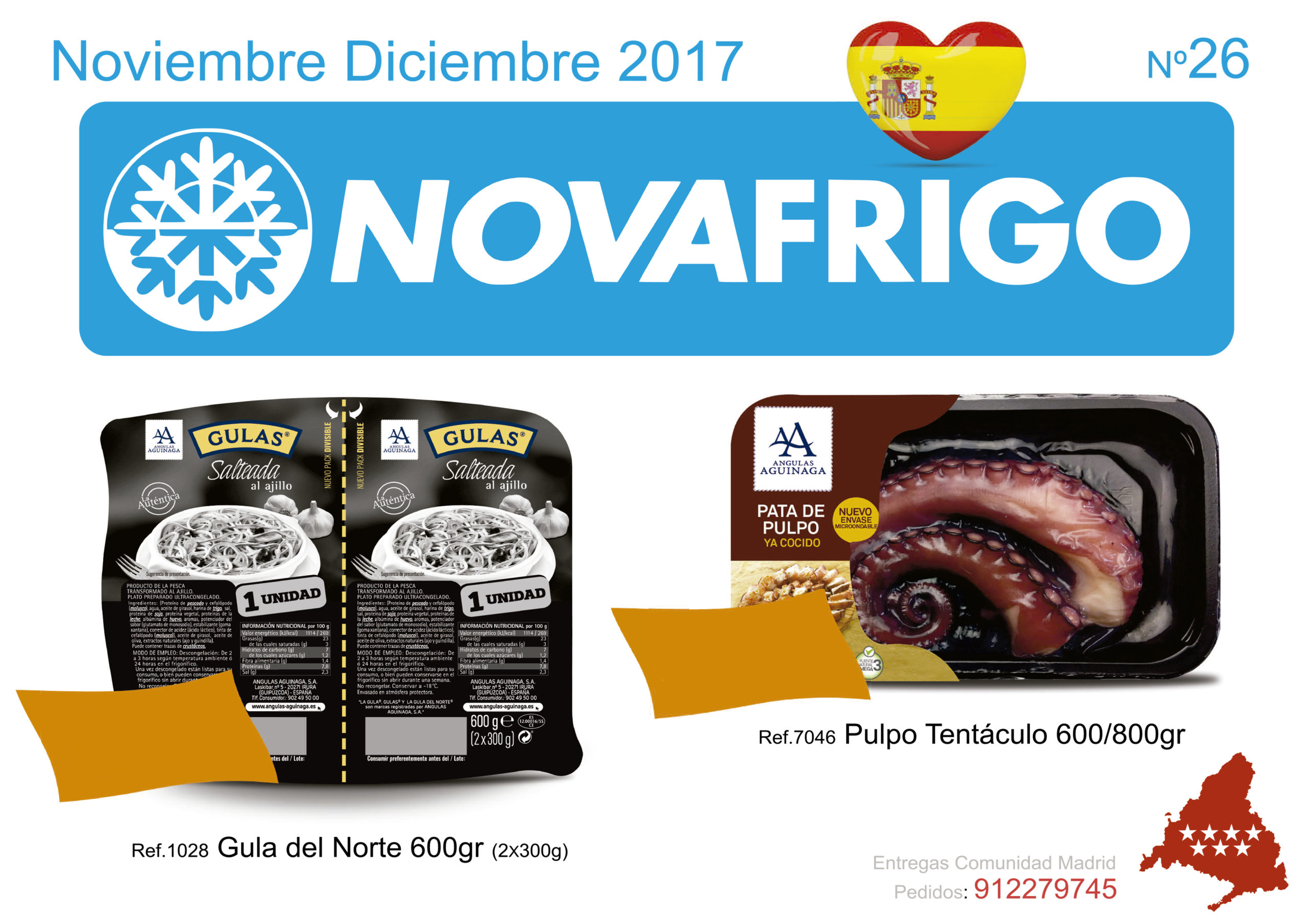 Catálogo comercial Novafrigo noviembre-diciembre 2017