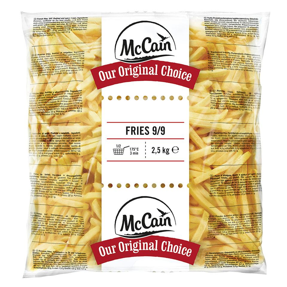 Patatas Teja Fry'nDip McCain 2.5 Kg. - PATATAS - Tienda - Ártica