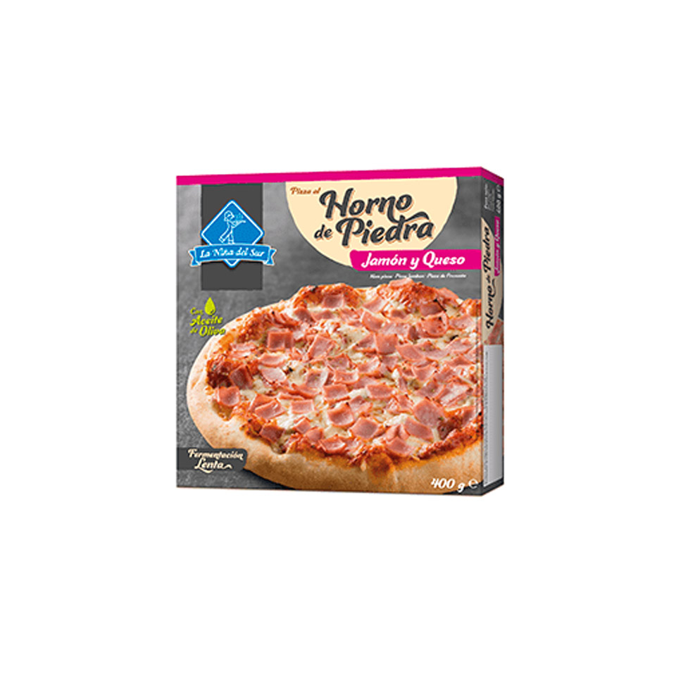 PIZZA JAMON Y QUESO 6 UDS